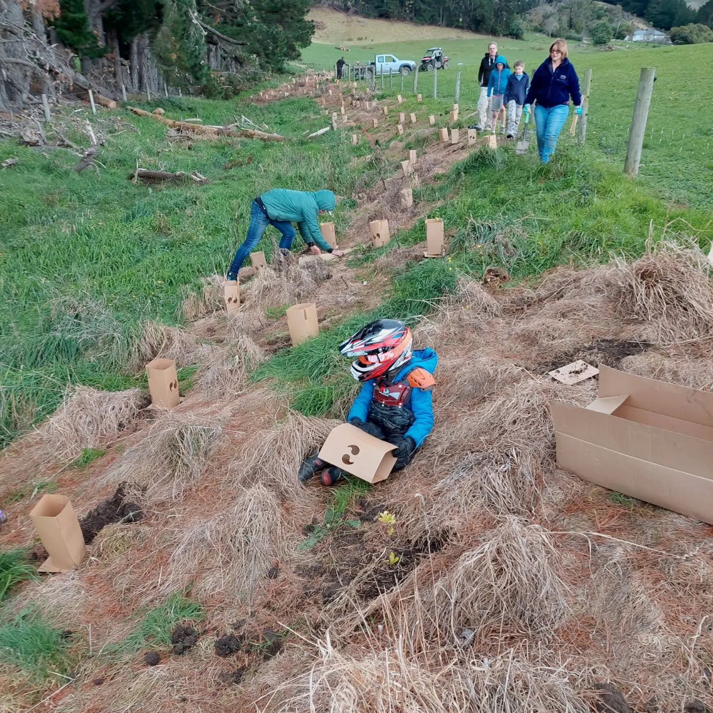 We planted some trees today, more than 500 native species! 14 of us local fossil hunters got together and planted them on the beautiful Glenafric farm where they had prepared some ground for us, as well as providing the trees and a great lunch afterwards!

Thanks to everyone that volunteered and spent their Sunday digging holes in a blustery wind.

Can't wait to see them grow over the coming years.

    